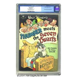 Four Color #19 Thumper Meets the Seven Dwarfs (Dell, 1943) CGC FN+ 6.5 Cream to off-white pages.
