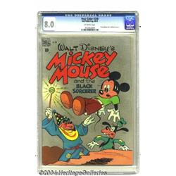 Four Color #248 Mickey Mouse and the Black Sorcerer (Dell, 1949) CGC VF 8.0 Off-white pages.