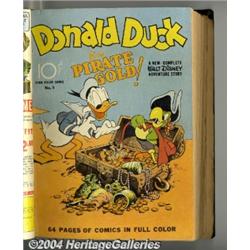 Four Color Donald Duck Bound Volume (Dell, 1940-49) Condition: Average GD.