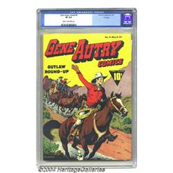 Gene Autry Comics #6 Fawcett File Copy (Fawcett, 1943) CGC VF 8.0 Cream to off-white pages.