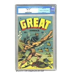 Great Comics #1 (Novack, 1945) CGC NM- 9.2 Off-white pages.