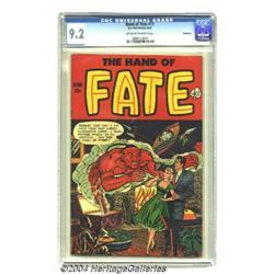 The Hand of Fate #11 Bethlehem pedigree (Ace, 1952) CGC NM- 9.2 Off-white to white pages.