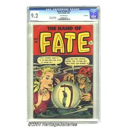 The Hand of Fate #13 Bethlehem pedigree (Ace, 1952) CGC NM- 9.2 Off-white pages.