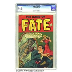 The Hand of Fate #17 Bethlehem pedigree (Ace, 1953) CGC NM 9.4 Off-white to white pages.