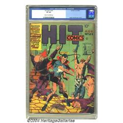 Hit Comics #23 (Quality, 1942) CGC VF 8.0 Cream to off-white pages.