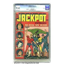 Jackpot Comics #2 Chicago pedigree (MLJ, 1941) CGC NM 9.4 Off-white pages.