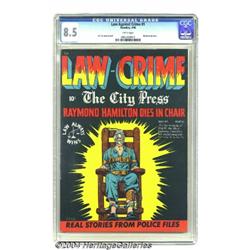 Law Against Crime #1 (Essenkay Publishing, 1948) CGC VF+ 8.5 White pages.