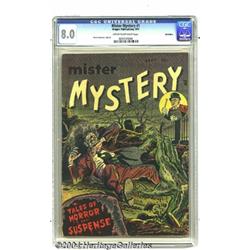 Mister Mystery #1 Bethlehem pedigree (Aragon Magazines, Inc., 1951) CGC VF 8.0 Cream to off-white pa