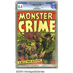 Monster Crime #1 (Hillman Publications, 1952) CGC VF+ 8.5 Off-white pages.