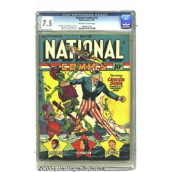 National Comics #16 (Quality, 1941) CGC VF- 7.5 Off-white to white pages.