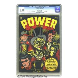 Power Comics #3 (Holyoke Publications, 1944) CGC VG/FN 5.0 Off-white pages.