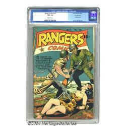 Rangers Comics #19 Pennsylvania pedigree (Fiction House, 1944) CGC NM+ 9.6 Off-white pages.