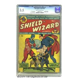 Shield-Wizard Comics #1 (MLJ, 1940) CGC VG- 3.5 Cream to off-white pages.