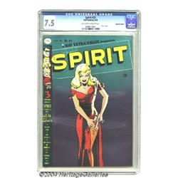 The Spirit #21 Canadian Edition (Bell Features, 1950) CGC VF- 7.5 Off-white to white pages.