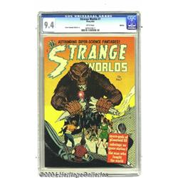 Strange Worlds #7 Spokane pedigree (Avon, 1952) CGC NM 9.4 White pages.