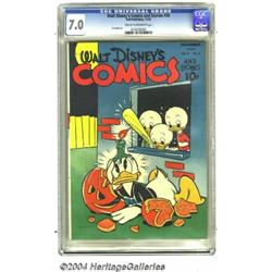 Walt Disney's Comics and Stories #38 (Dell, 1943) CGC FN/VF 7.0 Cream to off-white pages.