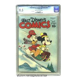 Walt Disney's Comics and Stories #41 (Dell, 1944) CGC VF+ 8.5 Cream to off-white pages.