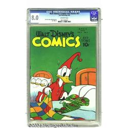 Walt Disney's Comics and Stories #67 (Dell, 1946) CGC VF 8.0 Off-white pages.