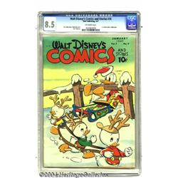 Walt Disney's Comics and Stories #76 (Dell, 1947) CGC VF+ 8.5 Off-white pages.