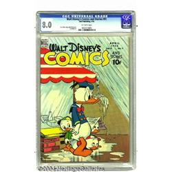 Walt Disney's Comics and Stories #91 (Dell, 1948) CGC VF 8.0 Off-white pages.