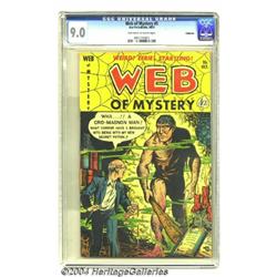 Web of Mystery #5 Bethlehem pedigree (Ace, 1951) CGC VF/NM 9.0 Off-white to white pages.