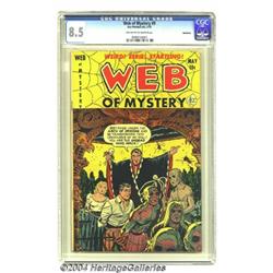 Web of Mystery #9 Bethlehem pedigree (Ace, 1952) CGC VF+ 8.5 Off-white to white pages.