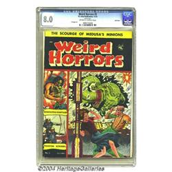 Weird Horrors #5 Bethlehem pedigree (St. John, 1952) CGC VF 8.0 Off-white to white pages.