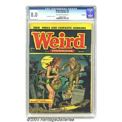 Weird Horrors #8 Bethlehem pedigree (St. John, 1953) CGC VF 8.0 Off-white to white pages.