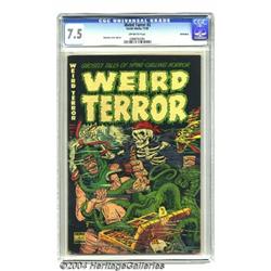 Weird Terror #2 Bethlehem pedigree (Comic Media, 1952) CGC VF- 7.5 Off-white pages.