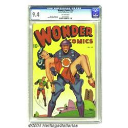 Wonder Comics #14 (Better Publications, 1947) CGC NM 9.4 Off-white pages.