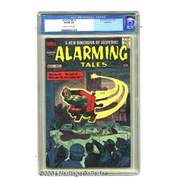 Alarming Tales #1 Bethlehem pedigree (Harvey, 1957) CGC VF/NM 9.0 Off-white to white pages.