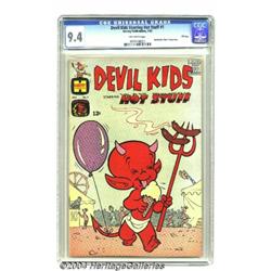 Devil Kids Starring Hot Stuff #1 File Copy (Harvey, 1962) CGC NM 9.4 Off-white pages.