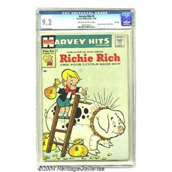 Harvey Hits #3 Richie Rich - File Copy (Harvey, 1957) CGC NM- 9.2 Cream to off-white pages.