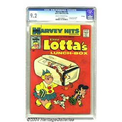 Harvey Hits #10 Little Lotta's Lunch-Box - File Copy (Harvey, 1958) CGC NM- 9.2 Cream to off-white p