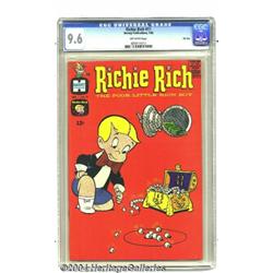 Richie Rich #11 File Copy (Harvey, 1962) CGC NM+ 9.6 Off-white pages.