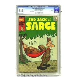 Sad Sack and the Sarge #4 File Copy (Harvey, 1958) CGC VF+ 8.5 Light tan to off-white pages.