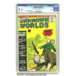 Unknown Worlds #4 Bethlehem pedigree (ACG, 1960) CGC VF+ 8.5 Cream to off-white pages.