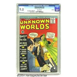 Unknown Worlds #6 Bethlehem pedigree (ACG, 1961) CGC VF/NM 9.0 Off-white pages.