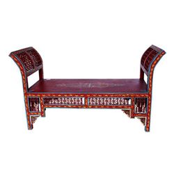 Moroccan Sleigh Bench Red