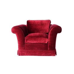 Burgundy Club Chair