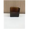 Image 1 : Square Amber Vase