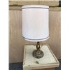 Image 1 : Bronze Lamp with Cream Lamp Shade