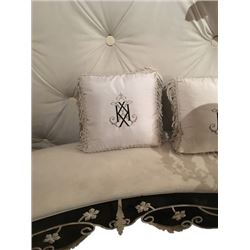 Monogram Pillow from Kim Kardashian Wedding