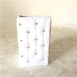 White Tuffed Floral Box