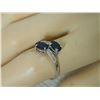 Image 4 : **** FEATURE ITEM **** RING - 1.18 CARAT SAPPHIRE & DIAMOND IN 10KT SOLID GOLD SETTING - INCLUDES CE