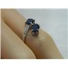Image 5 : **** FEATURE ITEM **** RING - 1.18 CARAT SAPPHIRE & DIAMOND IN 10KT SOLID GOLD SETTING - INCLUDES CE