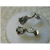 Image 3 : EARRINGS - PEAR FACETED MYSTIC TOPAZ & DIAMONDS IN STERLING SILVER SETTING - INCLUDES CERTIFICATE $3
