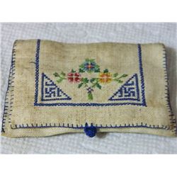 FROM ESTATE - NAZI NEEDLE BOOK / HOUSEWIFE /HUSSIF - really good condition - two swastikas and flowe