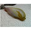 Image 3 : ROPE NECKLACE WITH 3" AGATE SLICE