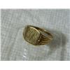 Image 1 : FROM ESTATE - 10K YELLOW GOLD INITIAL RING - SZ 11 1/2  - 2.9gm
